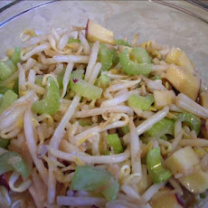 Bean Sprout, Celery and Apple Salad