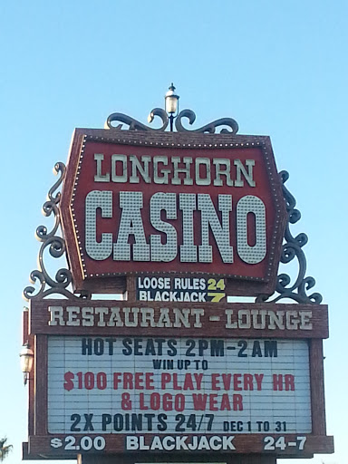 Longhorn Casino Sign