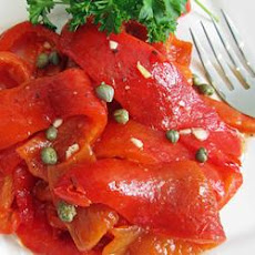 Roasted Bell Peppers with Simple Vinaigrette