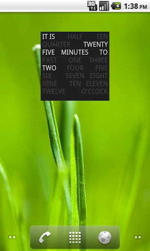 Word Clock Widget