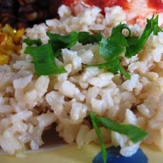 Garlicky Brown Rice