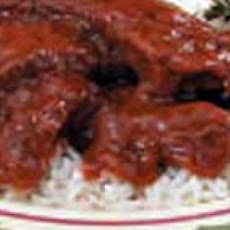 Barbecued Round Steak