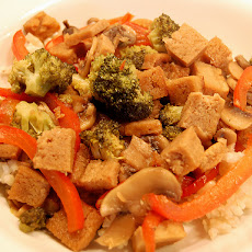 Tofu with Red Peppers and Black Bean Paste