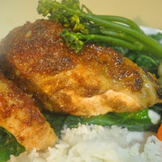 Spiced Chicken With Honey-Ginger Glaze