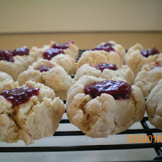 Lightened up Thumbprint Cookies