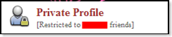 friendster private profile