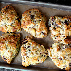 Roasted Pear and Chocolate Chunk Scones