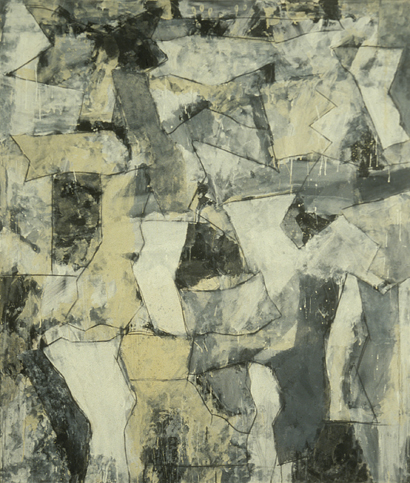 <strong>Envoi</strong>
<br />Acrylic & charcoal on canvas
<br />90” x 76”
<br />1985
<br />Private collection: West Vancouver
