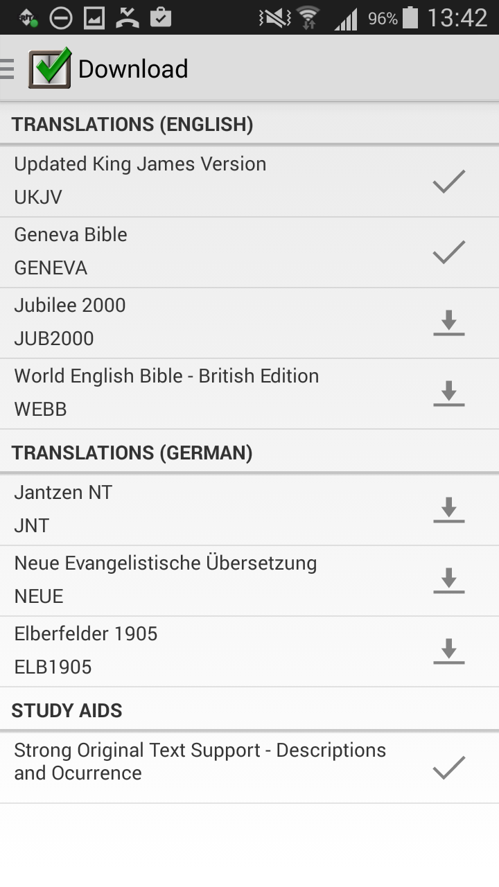 Android application Bible Study App adfree screenshort