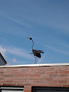 Vogel auf dem Dach