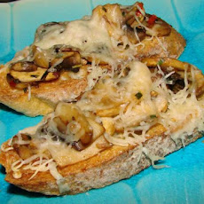 2bleu's Mushroom and Swiss on Crostini Toast Appetizers