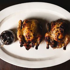 Game Hens with Roasted Grape Mostarda
