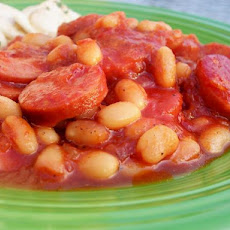 Barbecue Kielbasa and Beans