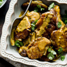 Curried Smashed Potatoes