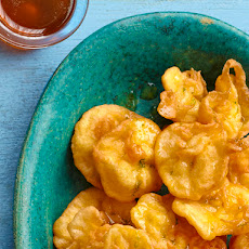 Fried Dough Puffs With Lime Syrup