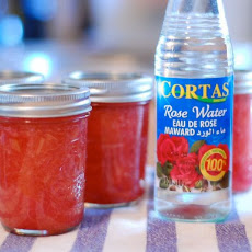 Rhubarb Rose Water Jam