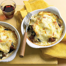 Individual Swiss Chard and Italian Sausage Lasagna
