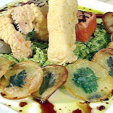 Fish and Chips with Basil Oil