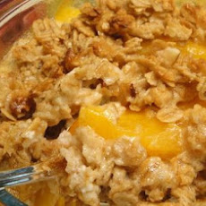 Quick Ginger Peach Cobbler