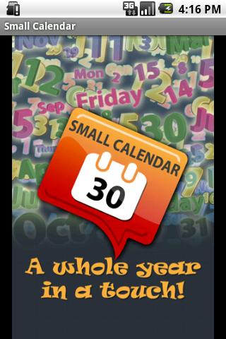Small Calendar