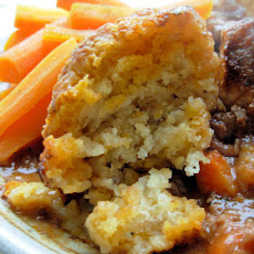 A Winter's Walk Beef and Carrot Stew With Herb Crusted Dumplings