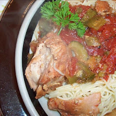 Crock Pot Chicken Cacciatore