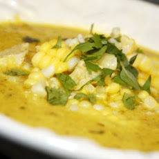 Yellow Summer Squash and Corn Soup