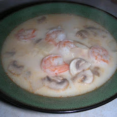Tom Kha (Coconut Soup) With Shrimp, Easy