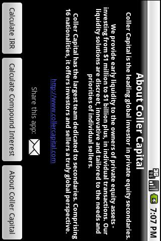 【免費財經App】Coller Capital IRR Calculator-APP點子