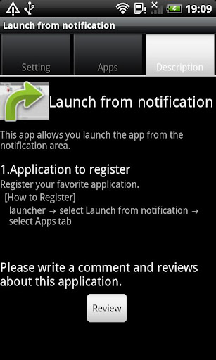 Launch from notification