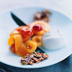 Cherry-Apricot Yogurt Sundaes
