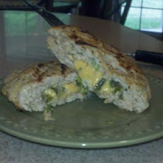 Jalapeno and Cheddar Stuffed Turkey Burgers