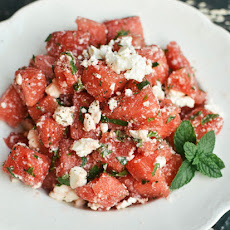 Watermelon Salad with Feta & Mint