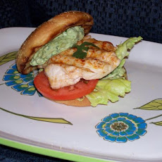 Summer Grilled Chicken Breast Sandwich With Avocado Cilantro May