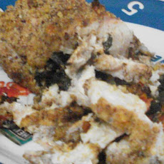 Pecan Crusted  Chicken Florentine