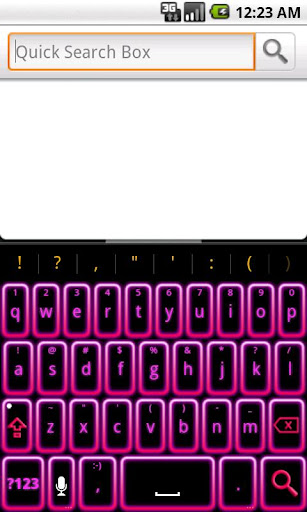 Pink Neon Gradient Keyboard