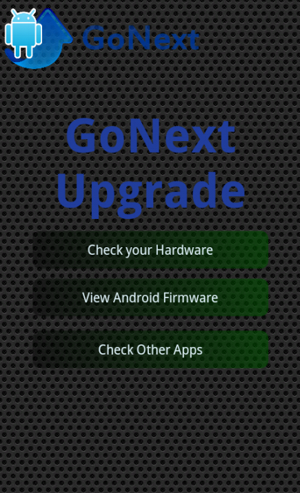 Android application Upgrade for Android™ Go Next screenshort