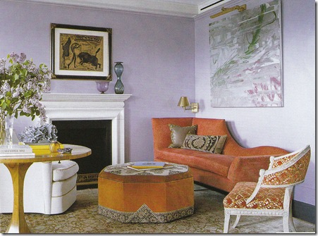Showing how purple works with contrasting orange
