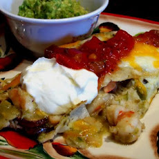 Shrimp and Green Chile Enchiladas