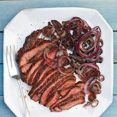 Flank Steak and Red Onion