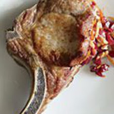 Cherry Stuffed Pork Chops