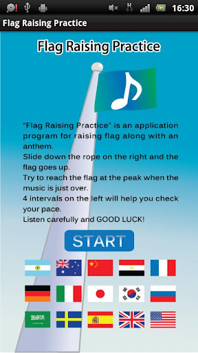 Flag Raising Practice