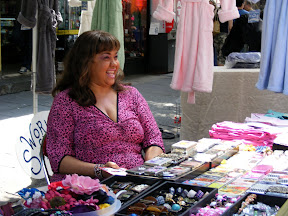 She seemed like a local celebrity, if the autographs she was signing was any indicator.