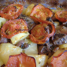Tave (Cypriot Baked Lamb and Potatoes With Cumin and Tomatoes)