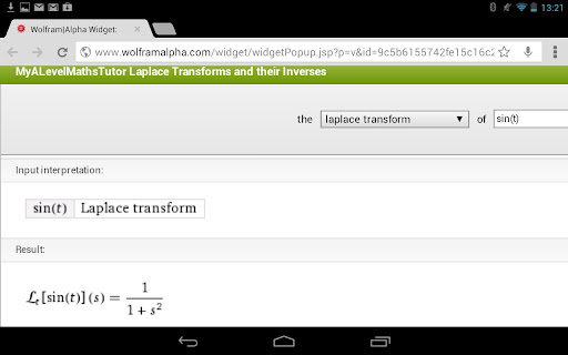 Laplace Transforms Calculator