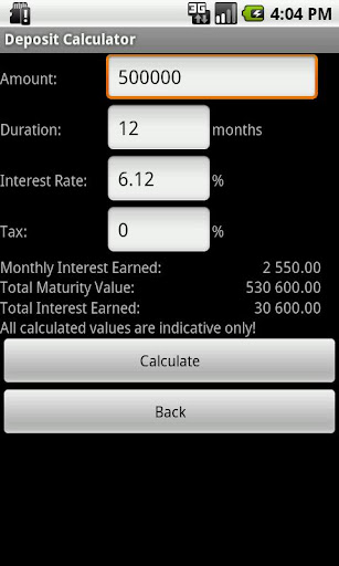 Bank Calculator