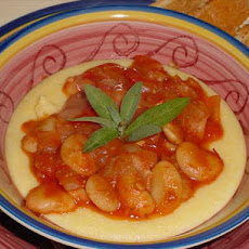 Polenta Fingers With Beans and Tomatoes