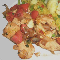 Chicken Sauté With White Wine and Tomatoes