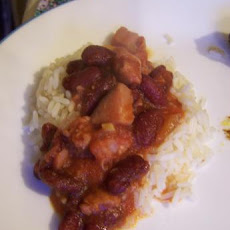 Red Beans and Rice With Ham and Chorizo