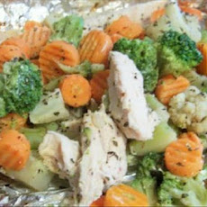 Herbed Chicken-N-Veggie Packet Dinner